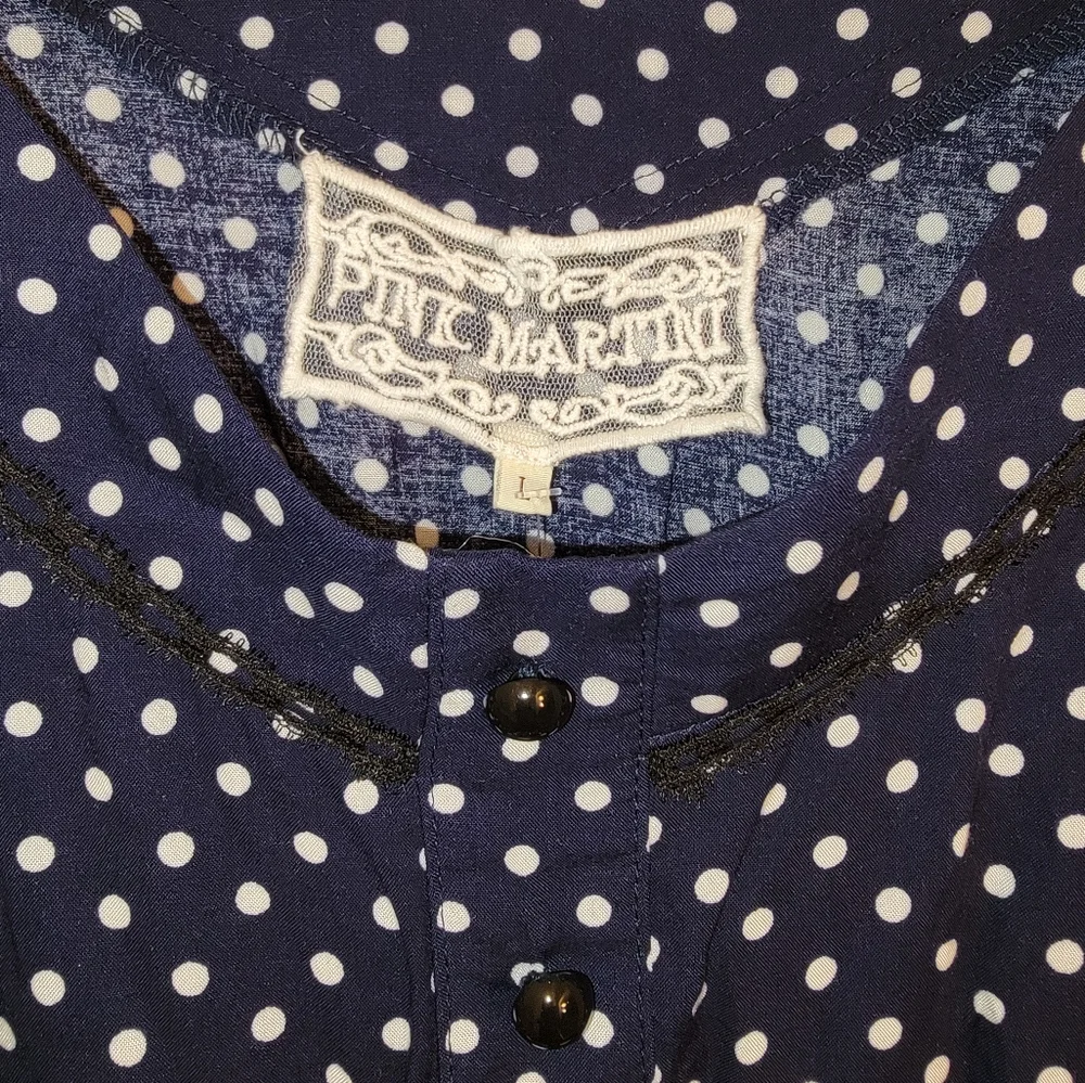 Pink Martini polkadot dress - Picture 2 of 7